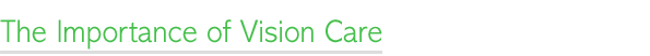 The importance of Vision care